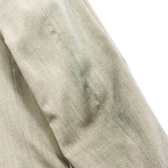 Perry Ellis Sport Coat Twill Cotton Beige Stretch 38 40 Summer Blazer Preppy Y2K - Picture 13 of 15